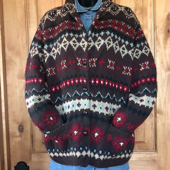 Vintage Ralph Lauren Hand Knit Cardigan - Picture 3 of 15